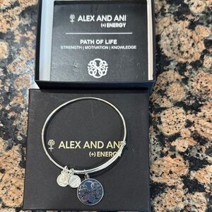 Alex and Ani Silver Path of Life Charm Bangle
